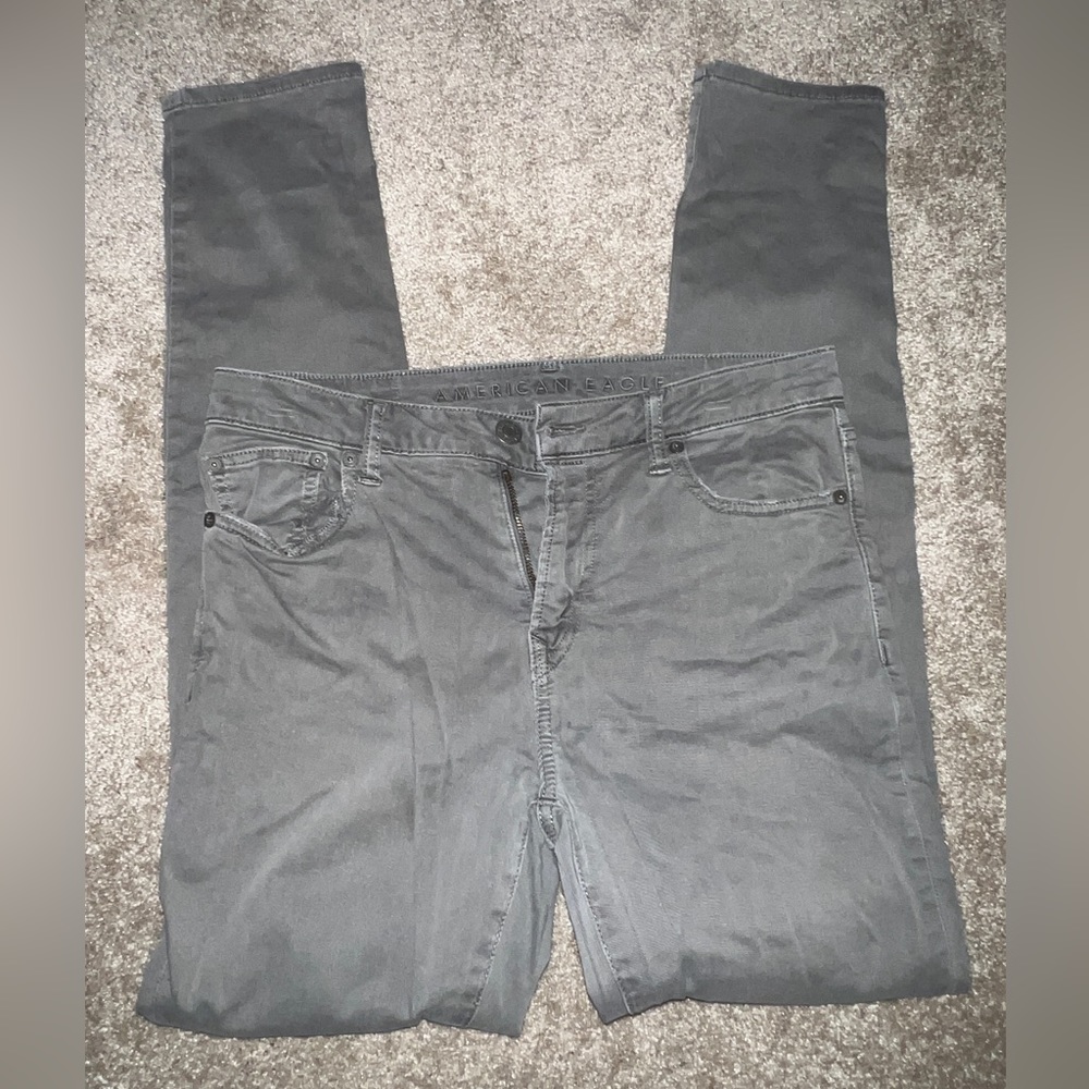American Eagle Gray Skinny Jeans